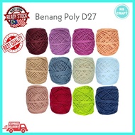 Benang Poly Indo D27 Polyester crochet knitting yarn 2mm