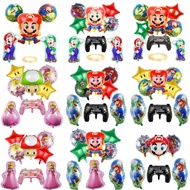 New Product Super Mario Balloon Set Mario Louis Ki Game Theme Birthday Party Decoration Aluminum Film Balloon