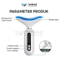 Winland COD EMS Pengangkat Pengencang Face Cleaning Multifunction 4 in1 Alat Pijat Leher LED Terapi