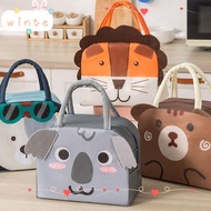 WINTE Cartoon Stereoscopic Lunch Bag,  Cloth Thermal Bag Insulated Lunch Box Bags, Thermal Portable Lunch Box Accessories Tote Food Small Cooler Bag