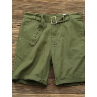 Gurg Shorts Straight Cropped Mid-Leg Pants Over-the-Knee Overalls Gurkha Pants Ami Khaji Paratrooper