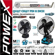 [SVIP] POWEX PW-AF558PRO-G2 Fan – 8 inch fan, 2 wind speeds, super durable, stable operation, 5–9 ho