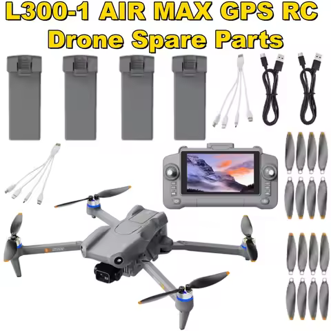 L300-1 AIR MAX GPS Drone Parts Battery 7.4V 4500mAh Propeller 4-in-1 Line USB Line Remote Control Dr