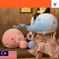 MC- Whale Plush Toy Stuffed Animal Toy Cute Plushie Dolls Soft Whale Pillow Animal Dolls Cartoon Dol