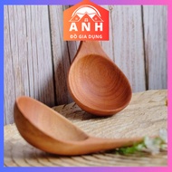 Large Wooden Soup Spoon, Large Soup Scoop