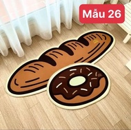 Thảm bếp lau chân 3D M2T Bedding Thảm trải sàn tết chống trơn trượt trang trí siêu thấm hút