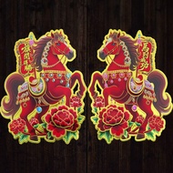 7OVX 2026 Zodiac Wholesale Spring Festival Couplets Door Stickers Year of the Horse Pair Stickers Th