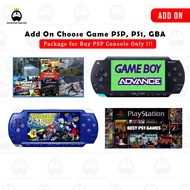 ADD ON CHOOSE GAME [PSP ANY GAME][PS1 ANY GAME] GBA [MUST BUY WITH PSP ONLY]