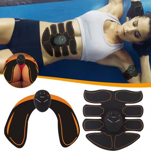 Electric Muscle Stimulator EMS Wireless Buttocks Hip Trainer Abdominal ABS Stimulator Fitness Body S