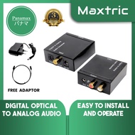 Panamax Digital Optical Coaxial Toslink Signal To Analog Audio RCA L/R with 3.5MM Jack Converter = P