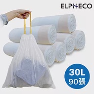 美國ELPHECO 拉繩束口垃圾袋30L ELPH103 (2組/6入)