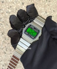 HUBSTORE CASIO 卡西歐 Casioak F91 F91WM F-91 F-91WM F-91WM-7 F-91WM-7A 銀黑綠色 防水 有現貨