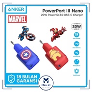 WLL105- Wall Charger Anker x Marvel PowerPort III Nano 20W A2633 Speci