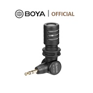 BOYA BY-M100 Omnidiretional 3.5mm TRS 180° Rotating Head Condenser Microphone Mini Mic for Camera Camcorder DSLR