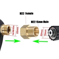 High pressure water pipe connector internal thread M22 to external thread M22-15