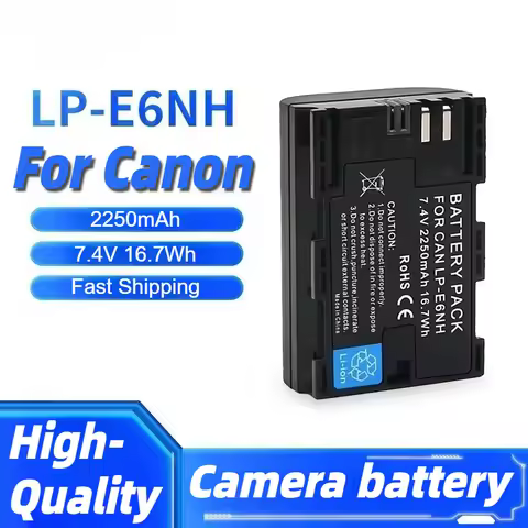 NP-FZ100 LP-E6NH EN-EL15C EN-EL15 Battery For Sony ZV-E1, FX3, FX30,A6700 For Canon EOS R R5 R6 60D