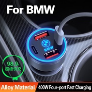 Car Phone Quick Charger For BMW 400W Type C USB PD QC3.0 Four-port Fast Charging for BMW 1 2 3 4 5 6