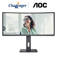 AOC 34" CU34P3CV CRV VA WQHD 100HZ 1H1DP2B1C 65W HAS/S Docking Monitor