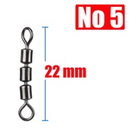 Triple Swivel Panjang Seri 3 untuk Mancing Pelindung Anti Gigi Tajam Umpan Pancing Casting Spoon