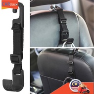 carstudio-MY Headrest Hook  Universal Car Back Seat Hanger with Adjustable Side Opening Design Round