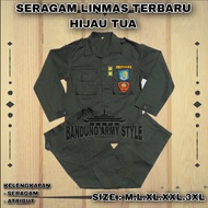 BAJU SERAGAM LINMAS TERBARU .PAKET SERAGAM LINMAS.SERAGAM LINMAS HIJAU ARMY.SERAGAM HANSIP