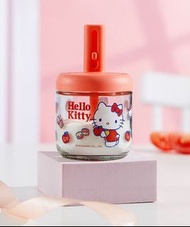 卡通三麗鷗Hello Kitty調料罐廚房家用可伸縮勺蓋一體玻璃卡通調味罐限量