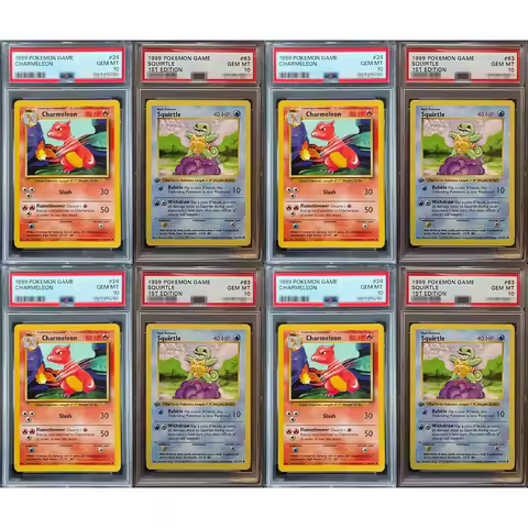 1999 Proxy Ptcg Graded Collection Card Game Charmeleon Squirtle 1St Editon 24/63 Gem Mt10 Holographi