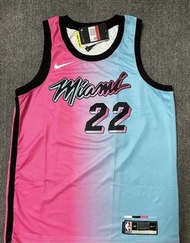 現貨Nike Miami heats Jimmy Butler city edition swingman nba jersey 波衫