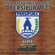 Li-012 Patch PERSIPURA Jayapura FC Emblem Embroidery logo jersey Ligina Liga indonesia - 6x7cm - Emb