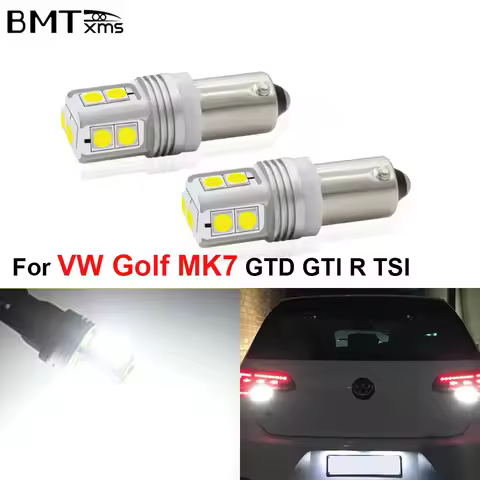 BMTxms 2PCS BAX9S H6W BA9S T4W Bay9s H21W T10 W5W PW24W LED Bulb For Volkswagen VW Golf MK7 GTD GTI