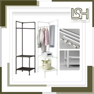 LSH ZJ Storage Rack Bedroom Wardrobe Corner Coat Rack Bedroom Corner Hanging Storage Clothes Rack