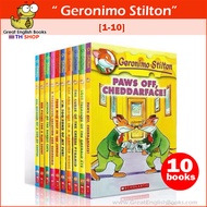 (In Stock) พร้อมส่ง การผจญภัยของเจ้าหนู Geronimo Stilton 1-10 (10 books) Full colour Scholastic