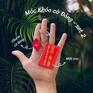 Party flag keychain, Vietnam flag keychain