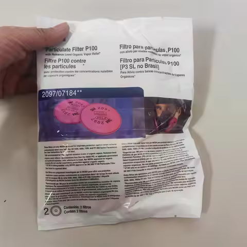 English Version 2091/2097 Particulate filter P100 for 6800 7502 6200 Series Respirator Dust Mask