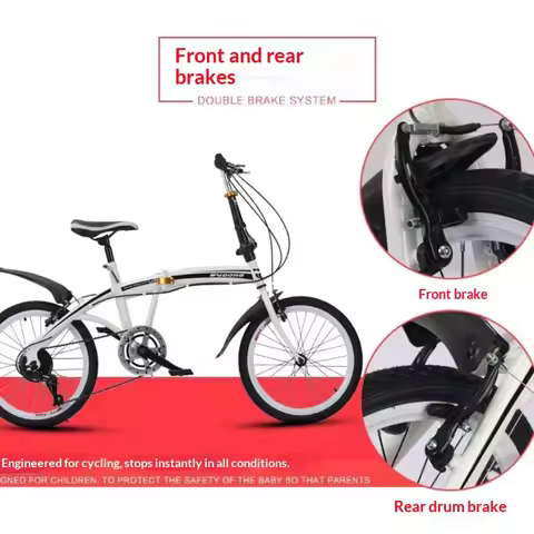 Folding Bike Compact Portable Commuter Bicycle Urban Travel Folding Bicycle Gift Fashion Foldable Bi