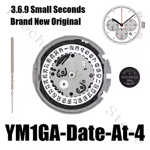YM1G Movement YM1GA Movement YM Series Quartz Movement 3.6.9 Small Seconds Date Display At 4:00