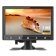 7 inch Mini Monitor, 1024X600 IPS Display Screen Small HDMI Monitor VGA Monitor for PC/CCTV/Raspberr