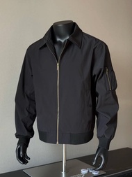 แจ็คเก็ตบราสเก็ตสั้นทรงพิมพ์ลายผีเสื้อแบบบินสำหรับผู้ชาย Cleanfit Spring Autumn Trendy Brand Shape M