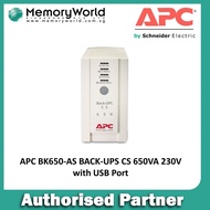 APC BK650-AS BACK-UPS CS 650VA 230V with USB Port. Singapore Local 2 Years Warranty **APC OFFICIAL PARTNER**