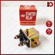 รีเลย์สตาร์ทเหลี่ยม (Starter Relay) ออโตช่วยสตาร์ท โอโตช่วยสตาร์ทเหลี่ยม 12V/24V ยี่ห้อ EPINA DENKI