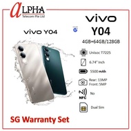 Vivo Y04 4GB + (64GB/128GB) *** SIngapore Warranty ***