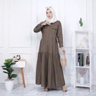 Gamis Maxi bahan toyobo model simple dan elegan