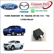 FORD RANGER T6 / MAZDA BT-50 ('12 - '16) 4 PINS RELAY (SQUARE) 5M5T-14B192-CA