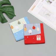 京都風呂敷包巾-日本意象 中巾-緣日(藍/紅)