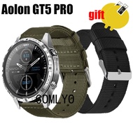 ⓥ3in1 for Aolon GT5pro Smart Watch Strap Band wristband Nylon Canva women men Belt Screen Protec ☀♥