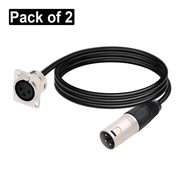 DREMAKE XLR Female to Mini XLR Male Adapter Cable Mini XLR to XLR Microphone Audio Converter Cable f