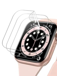 1入組適用於apple Watch 40/41/44/45/49全屏覆蓋的水凝膠膜屏幕保護貼