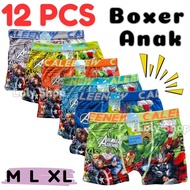 12Pcs - Boys' Boxer Briefs / Boys' Boxer Briefs Cartoon Picture B060