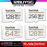 Sandisk Max High Endurance MicroSD Card V30 4K U3 Dash Cam CCTV 32GB 64GB 128GB 256GB 512GB QQNR QQV