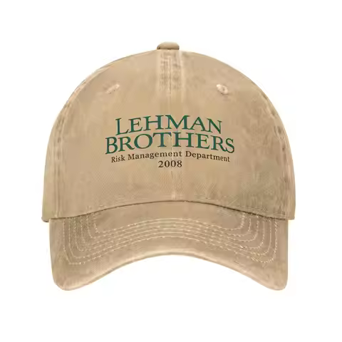 Lehman Brothers Risk Management 2008 Financial Crisis Intern Baseball Cap Summer Trucker Hat Snapbac